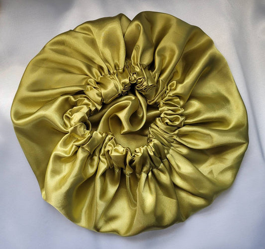 Olive Charmeuse Satin Bonnet - LOVENCOLR