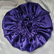 Purple Charmeuse Satin Bonnet