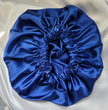 Royal Blue Charmeuse Satin Bonnet