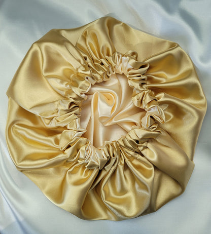 DUO COLRS REVERSIBLE Charmeuse Satin Hair Bonnet. Colr Options Available - LOVENCOLR