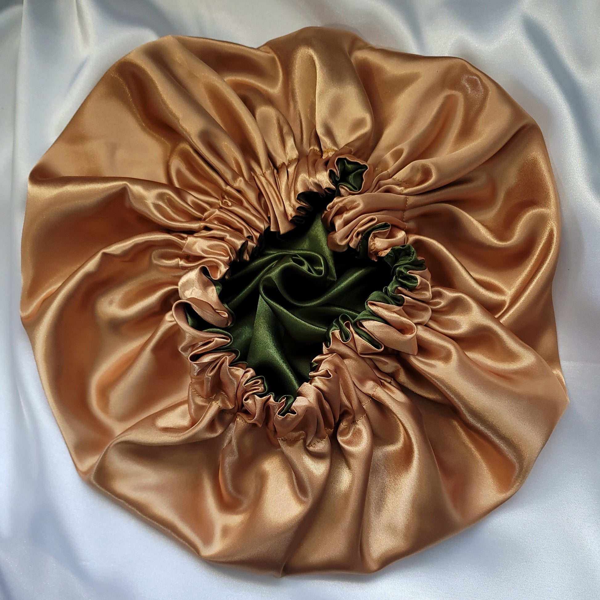 DUO COLRS REVERSIBLE Charmeuse Satin Hair Bonnet. Colr Options Available - LOVENCOLR