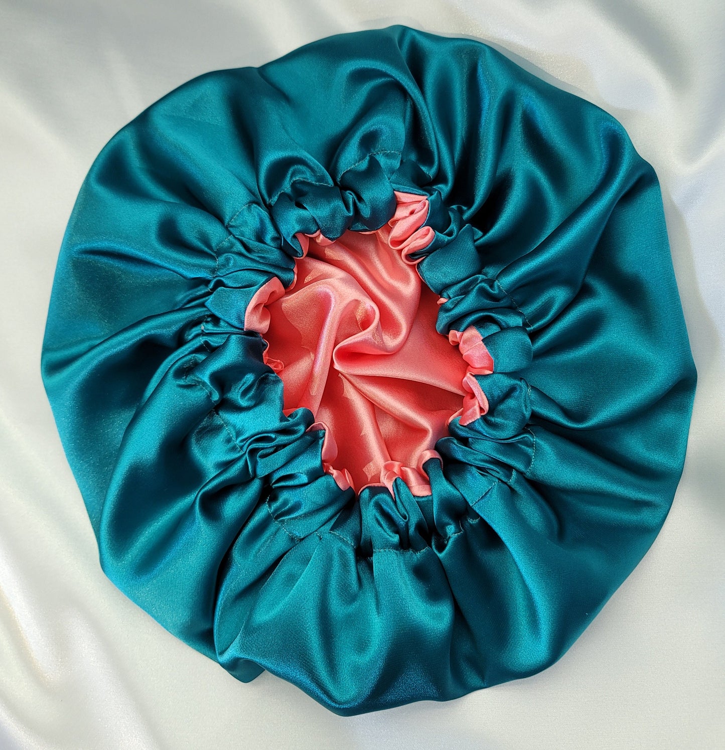 DUO COLRS REVERSIBLE Charmeuse Satin Hair Bonnet. Colr Options Available - LOVENCOLR