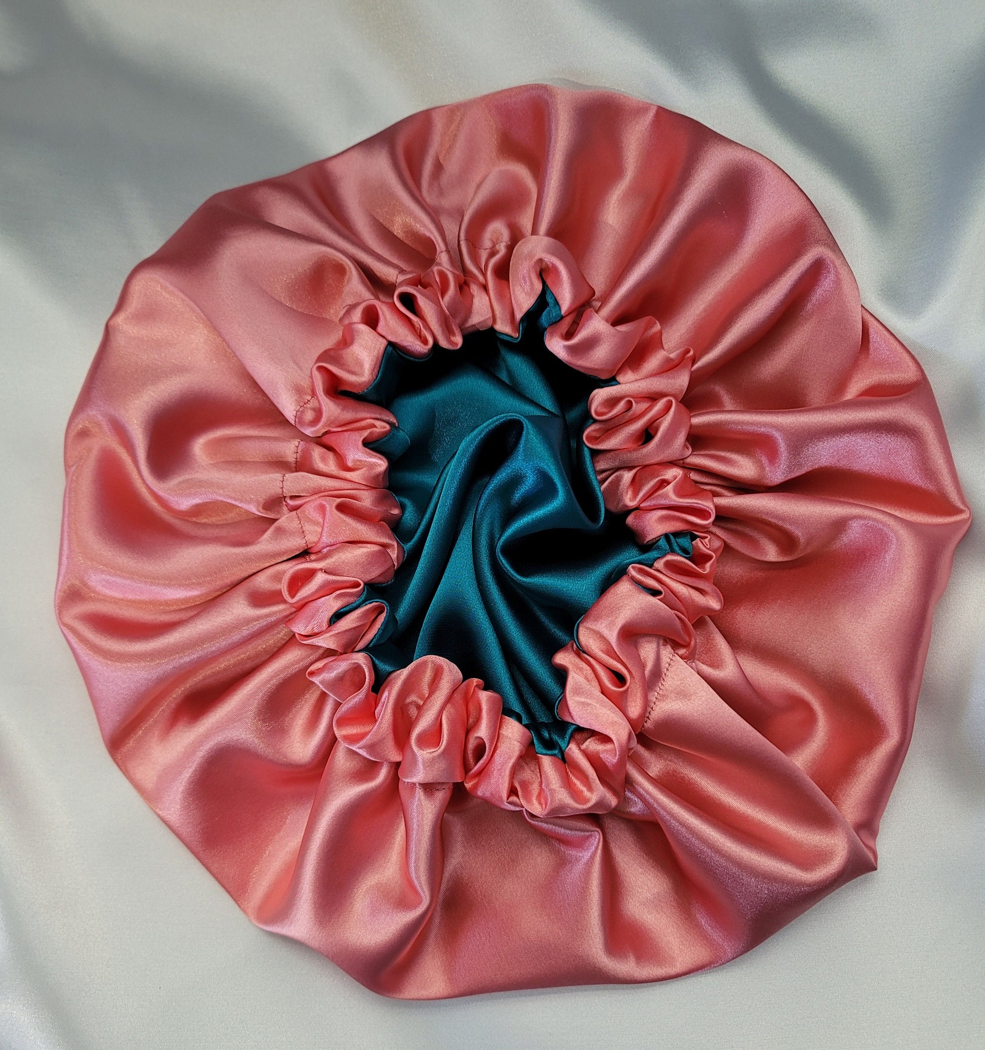 DUO COLRS REVERSIBLE Charmeuse Satin Hair Bonnet. Colr Options Available - LOVENCOLR