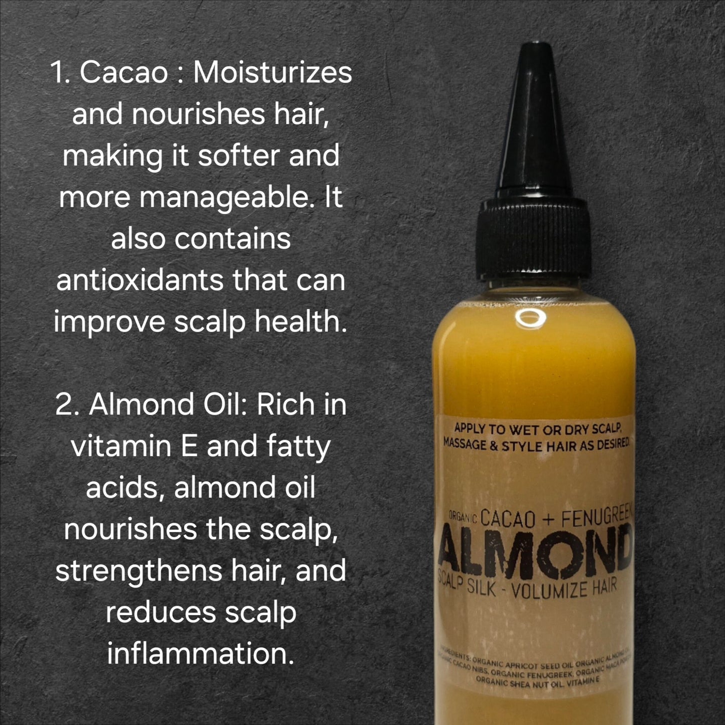 Organic Scalp Silk 4oz. Hair Growth/Scalp Care